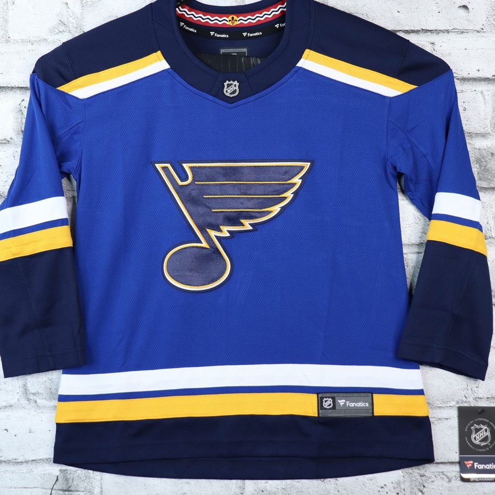Fanatics St. Louis Blues NHL Youth L /XL Blue Hockey Jersey